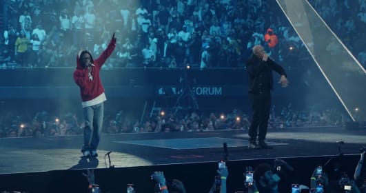 Dr. Dre concert futuristic venue