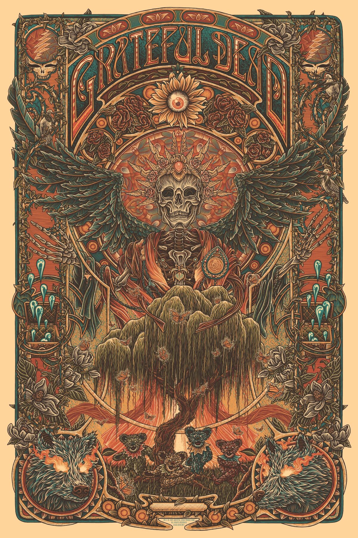 The Grateful Dead - 2022 EMEK poster art print