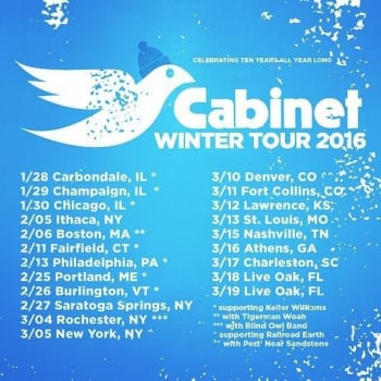 Cabinet Winter Tour 2016 Poster