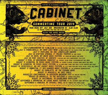 Tour Dates | Cabinet Summertime Tour 2014