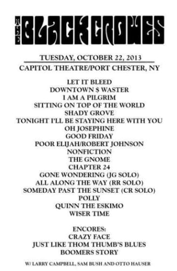 More Guests And Cover Debuts At Black Crowes Cap Finale