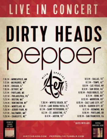 Tour Dates | Dirty Heads & Pepper Summer Tour