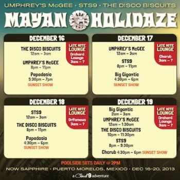 Mayan Holidaze | Artist Additions And More Rooms Available