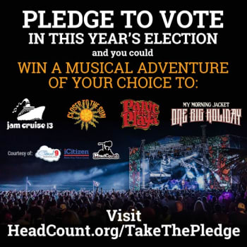 Take HeadCount Pledge To Vote & Win Musical Adventure