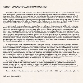 Avett Brothers New Album Statement