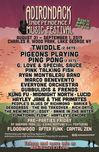 Adirondack Independence Music Festival Final 2019 Lineup