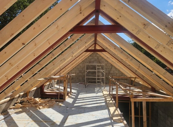 Vaulted Roof Timbers — Interior
