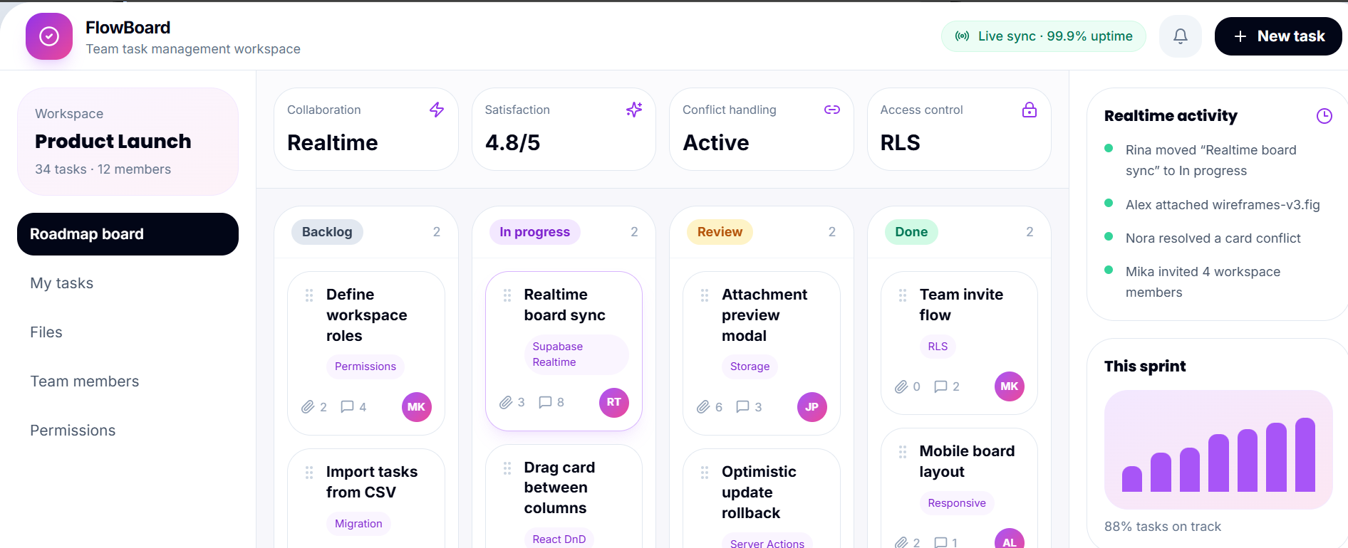 Team Task Management Application