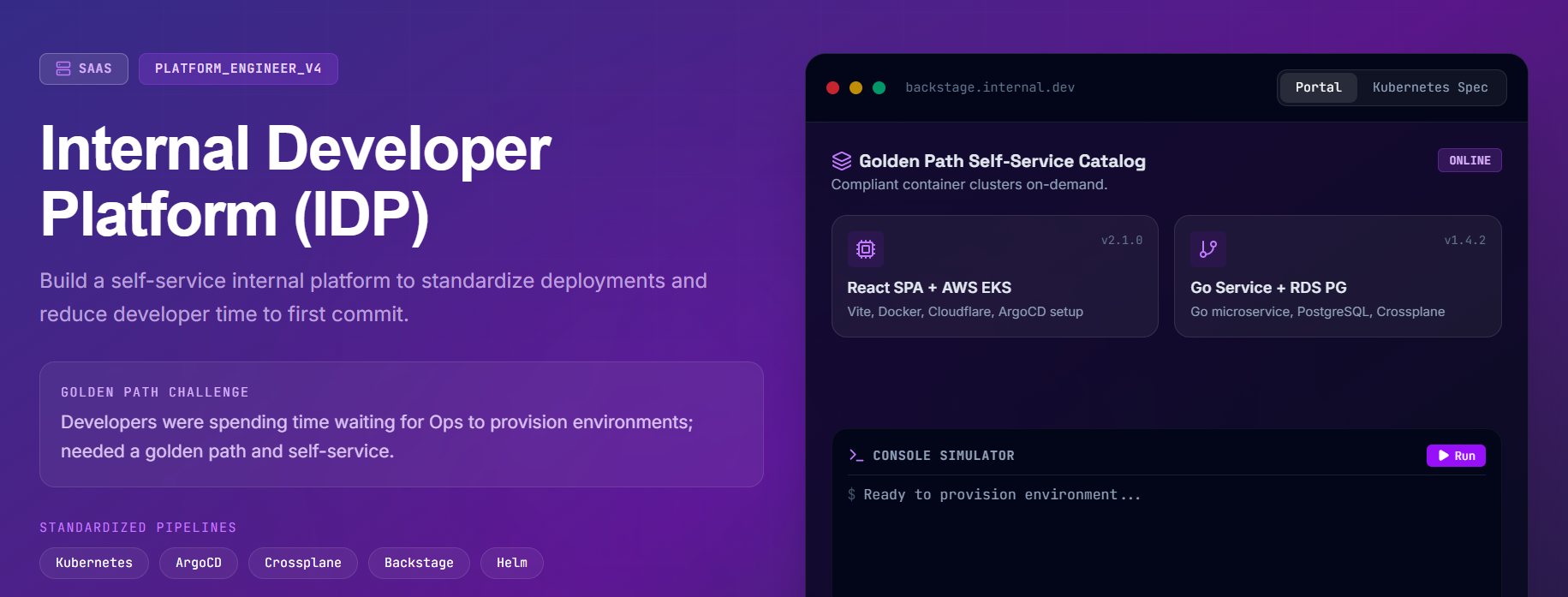 Internal Developer Platform (IDP)