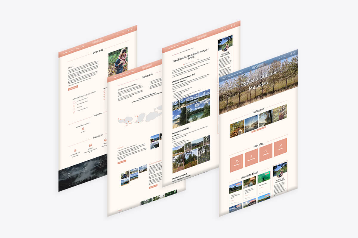 Explauradise mockup