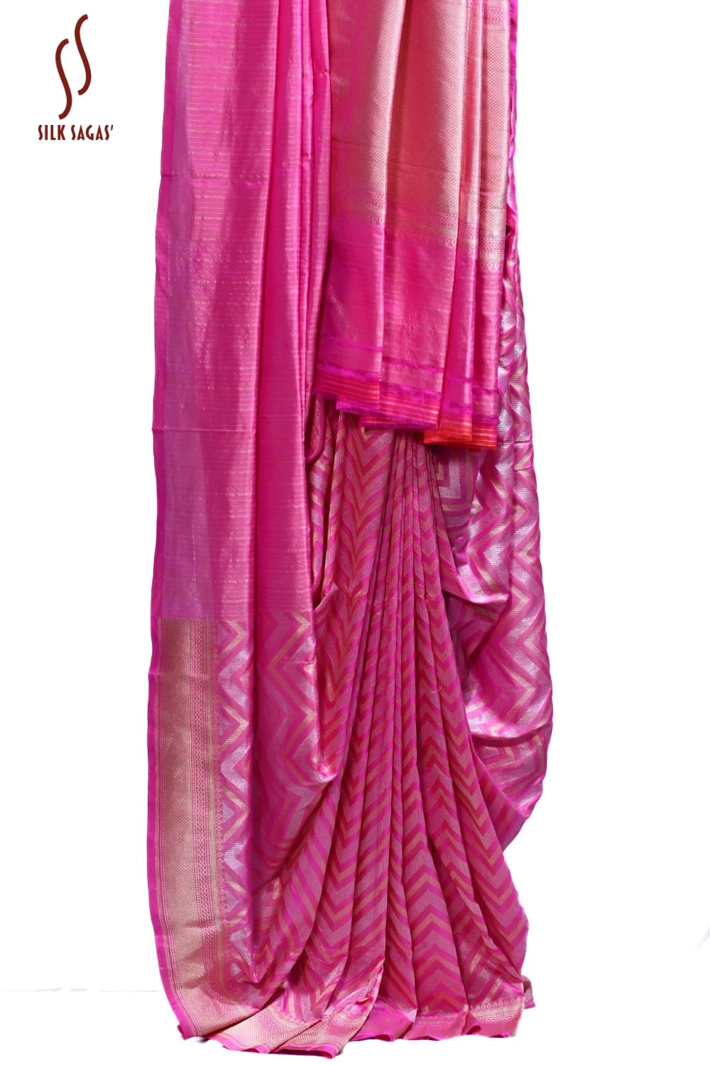 Pure Katan Silk Fancy Saree - Image 3