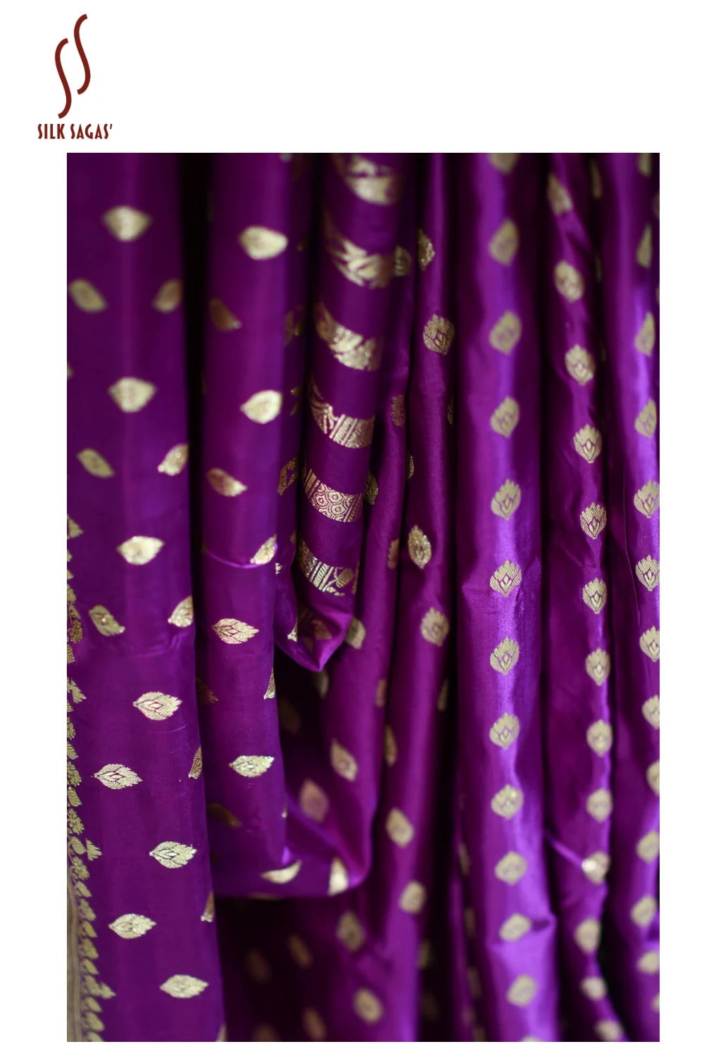 Pure Banarasi Satin Silk Saree - Image 2