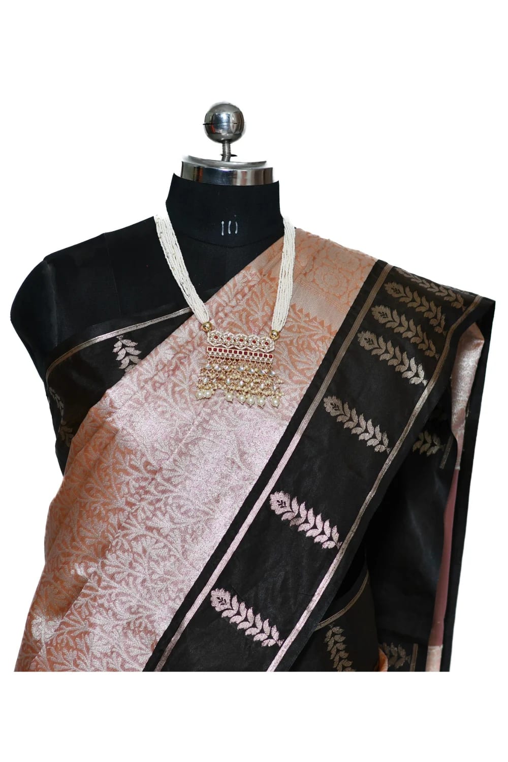 Semi Tissue Silk Fancy Saree - Image 2