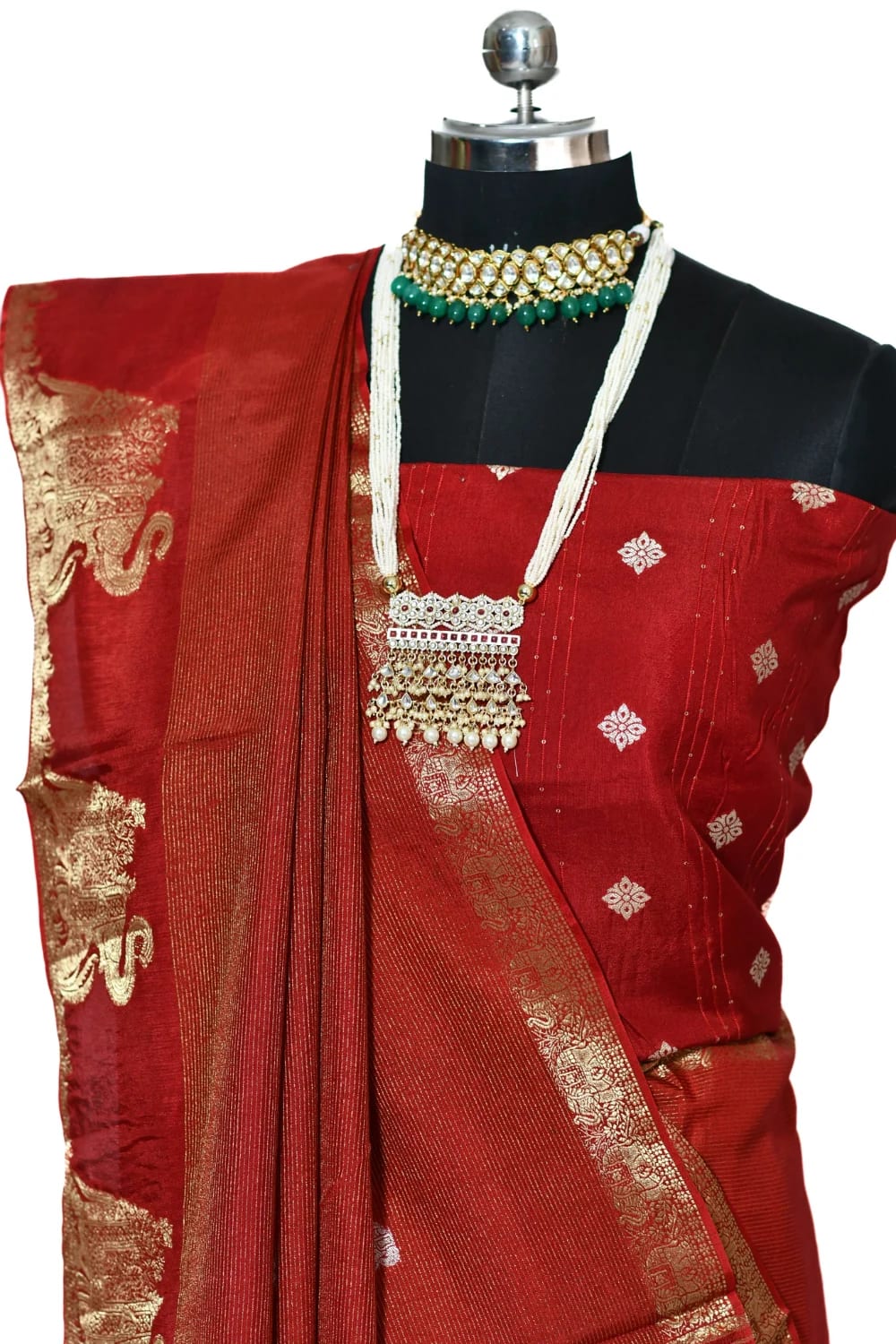 Banarasi Semi Viscose Fancy Saree - Image 2