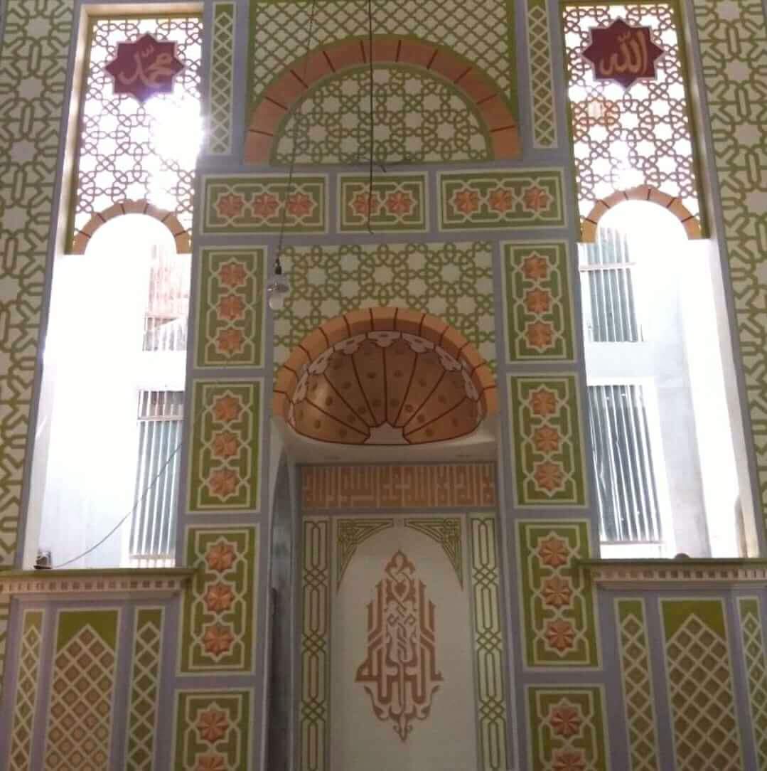 GRC Mimbar Pada Masjid Nurul Huda