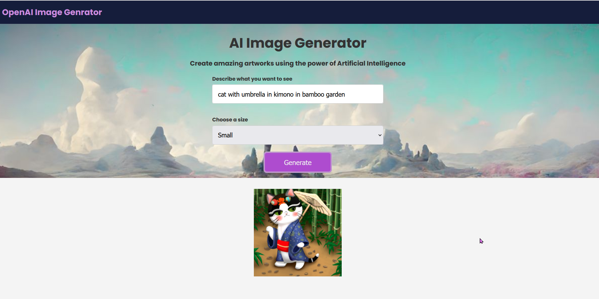 GitHub - junjun107/funky-image-generator: Use openAI API and JavaScript ...