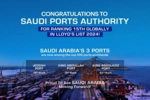 Saudi Ports Authority ranked 15th globally in container handling