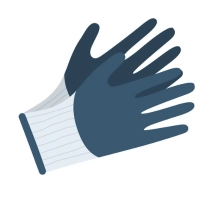 Gloves Protect hands from injuries or hazardous materials during handling packages or equipment.