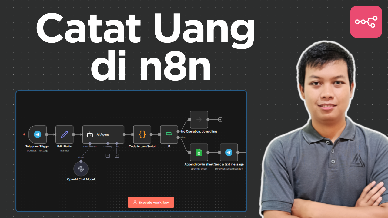 Catat Keuangan via Telegram Pakai n8n