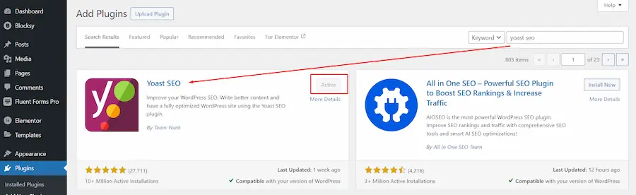 yoast seo install