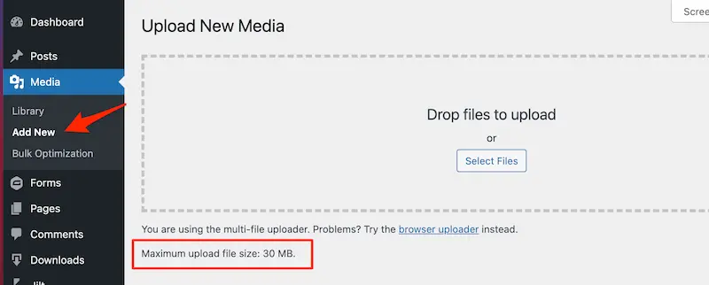Cara Mengatasi Error Maximum Upload File Size di WordPress
