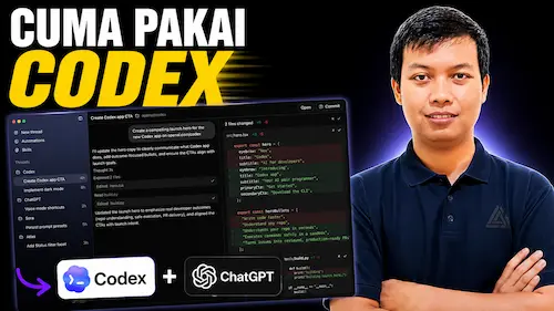 membuat website company profile menggunakan codex chatgpt