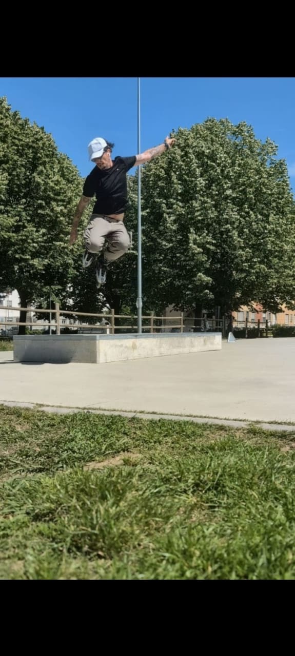 First serious jump #skatepark #session #city 