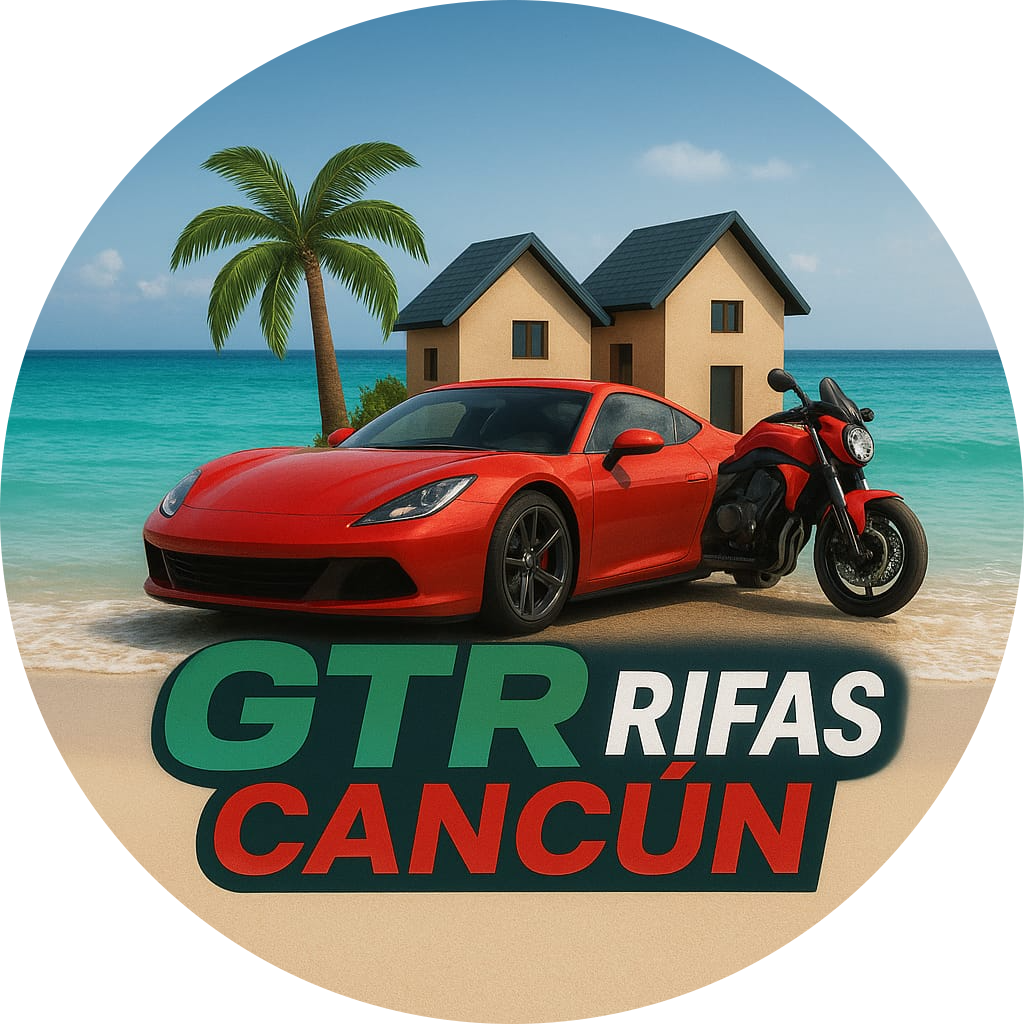 Logotipo Rifas GTR Cancun