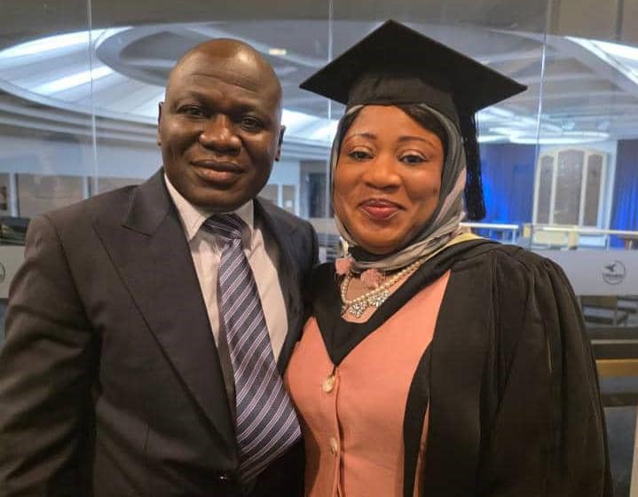 A Heartfelt Congratulations to my Wife, Alhaja Oluwakemi Nafisat Kareem, on her Bachelor of Nursing Degree and Appreciation to Mr. and Mrs. Olatunbosun and Grace Adeyemi.
