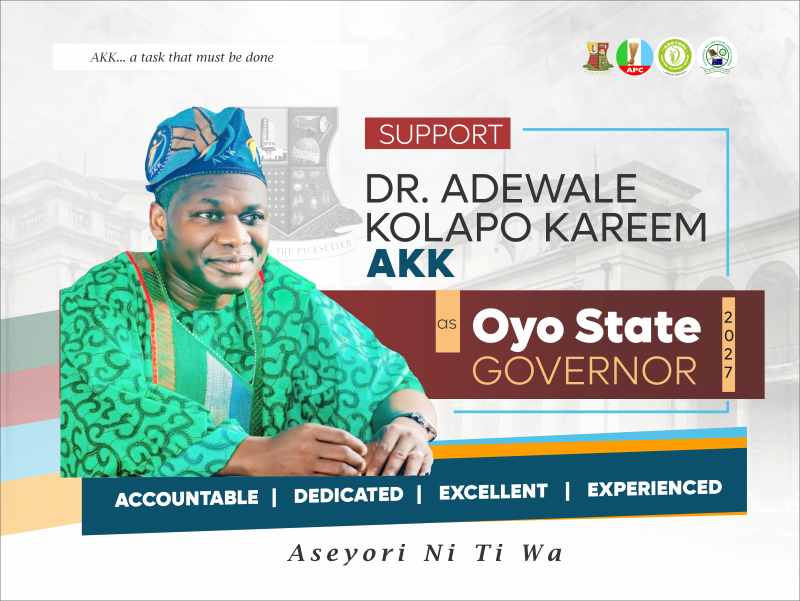 Oyo 2027: Your Love and Support Melted My Heart ~ Dr. Adewale Kolapo Kareem (AKK).