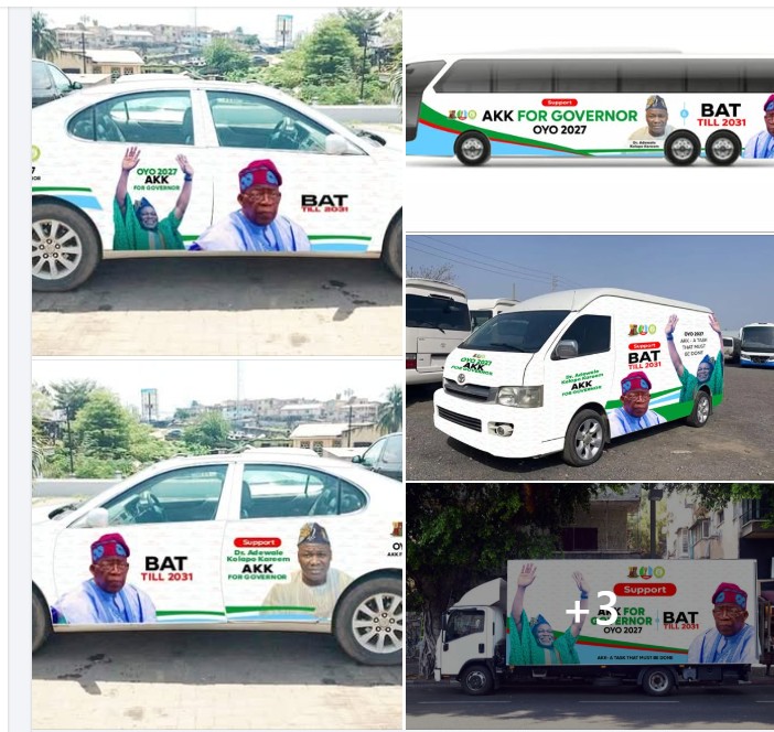 Oyo 2027: Branding of AKK Cars and Buses Commences October 27, 2025 — Says Dr. AKK.