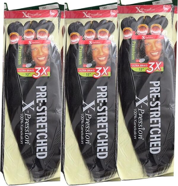 Outre Premium 3X Pre-Stretched X-PRESSION Ultra Braid 52″ 100% Kanekalon - Image 2
