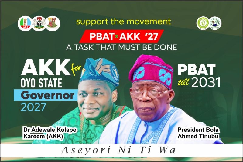 Oyo 2027: “We Cannot Continue to Pray for Change While Shying Away from the Work it Demands,” Declares APC Governorship Hopeful Dr. Adewale Kolapo Kareem (AKK).