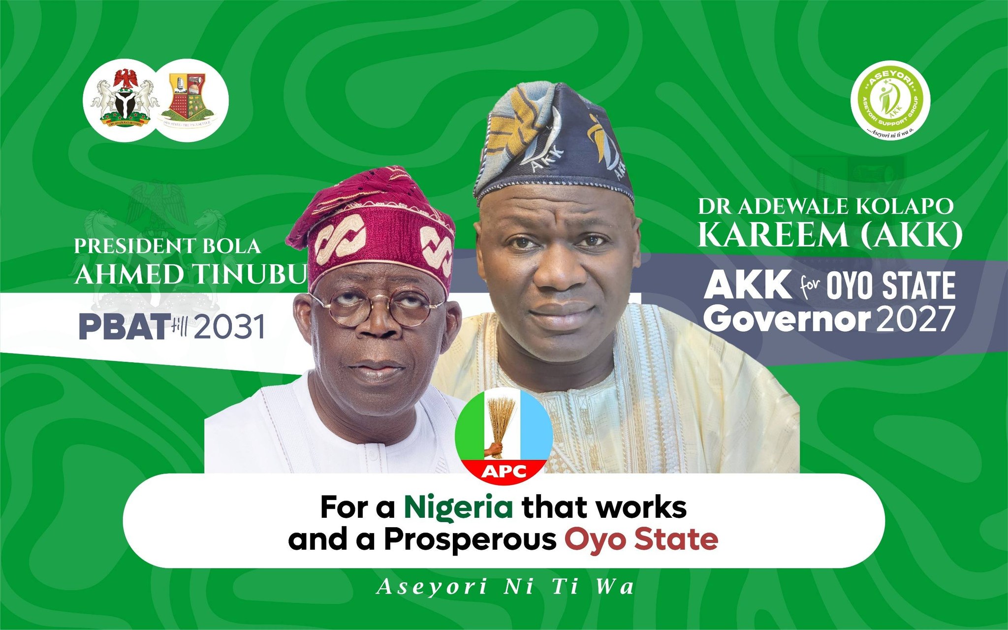 Oyo 2027: “I’m in Politics to Serve, Not to Loot” — AKK Vows to Fix Oyo State, Restore Hope, and Redefine Leadership.