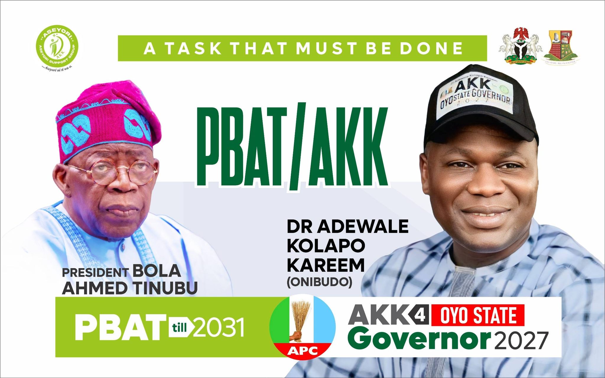 Oyo at 50: From Legacy to Leadership — A 2027 Vision for Purposeful Governance By Oyo APC Governorship Hopeful, Dr. Adewale Kolapo Kareem (AKK).