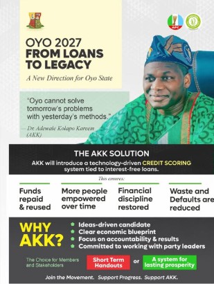 Oyo 2027: “Oyo cannot solve tomorrow’s problems with yesterday’s methods.” Declares AKK. 