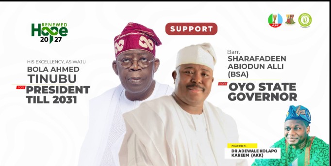 Oyo 2027: Sheathing Our Swords for the Progress of Oyo APC Is Our Only Path to Victory By Dr. Adewale Kolapo Kareem (AKK).
