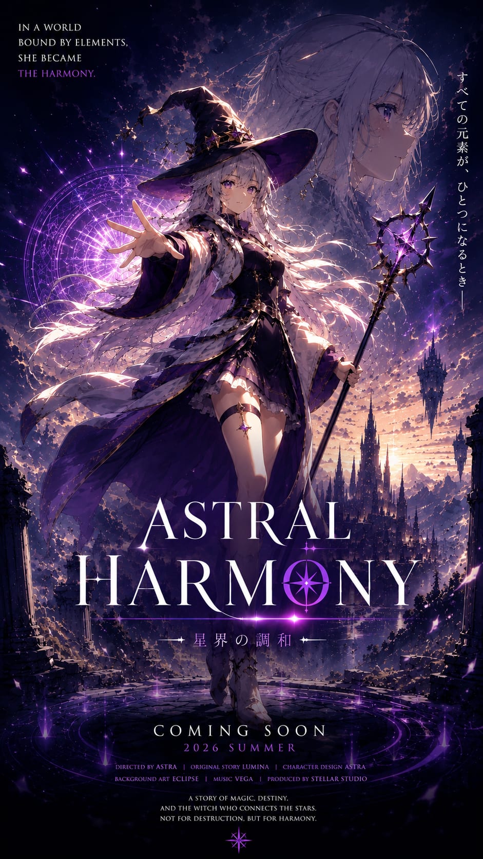 Astral Witch Anime Posters Collection