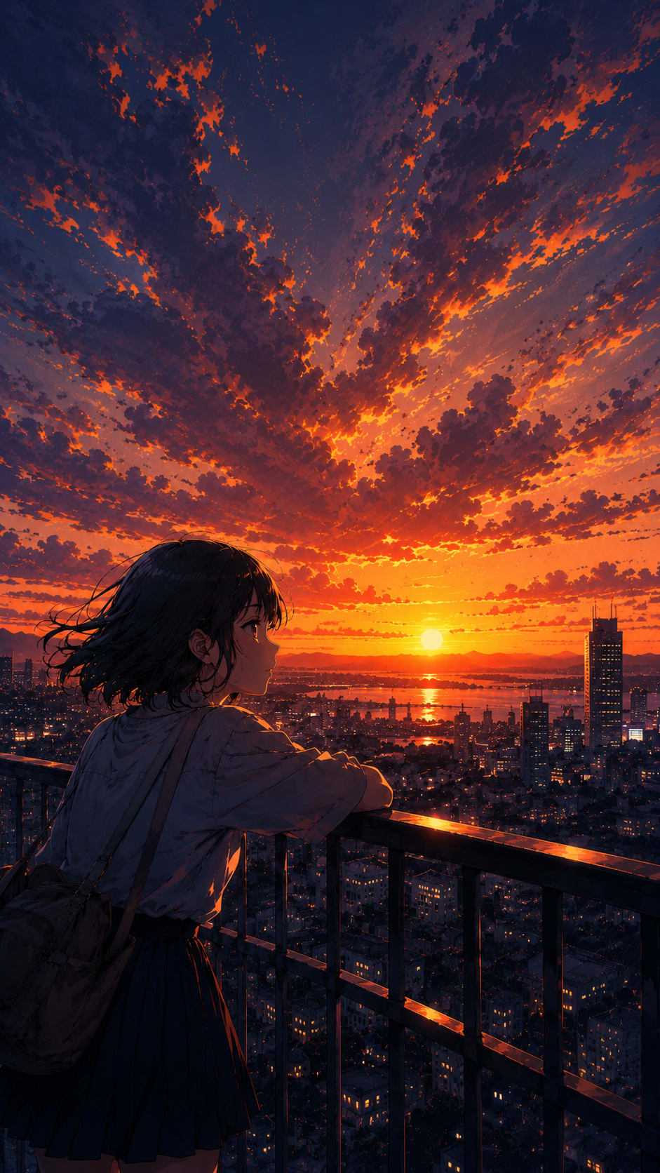 Golden Hour Anime Scenery Wallpapers