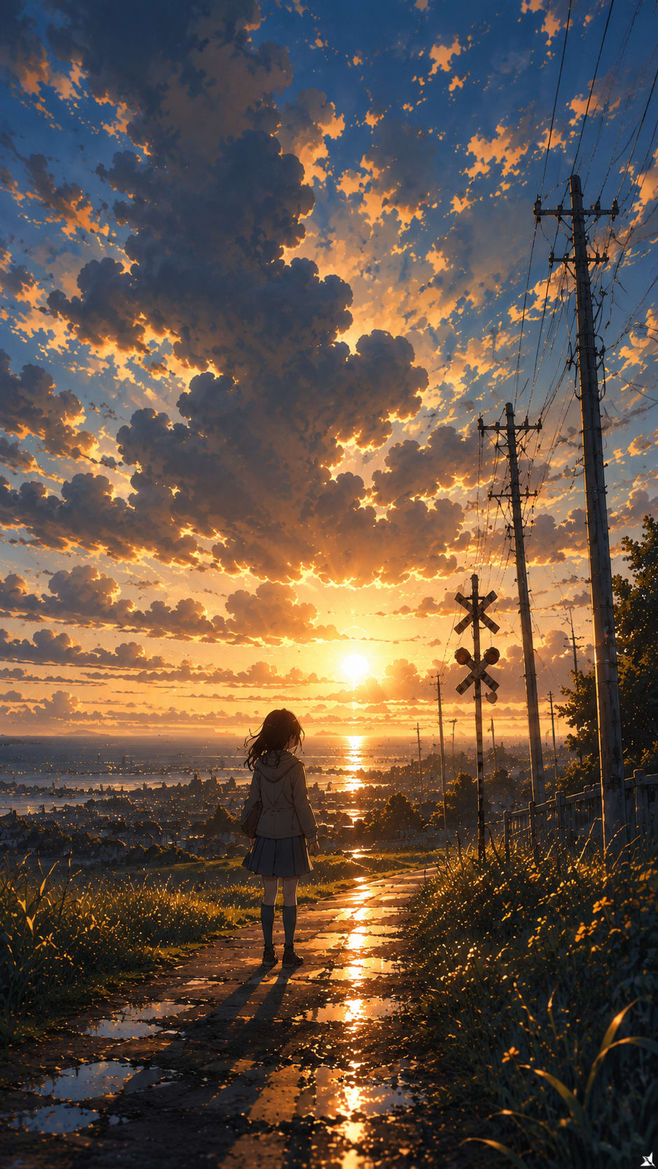 Golden Hour Anime Scenery Wallpapers