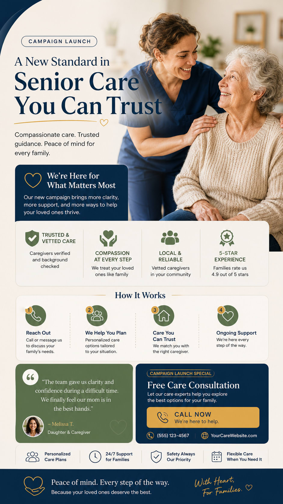 Senior Care Trust Campaign Launch Announcement Generator