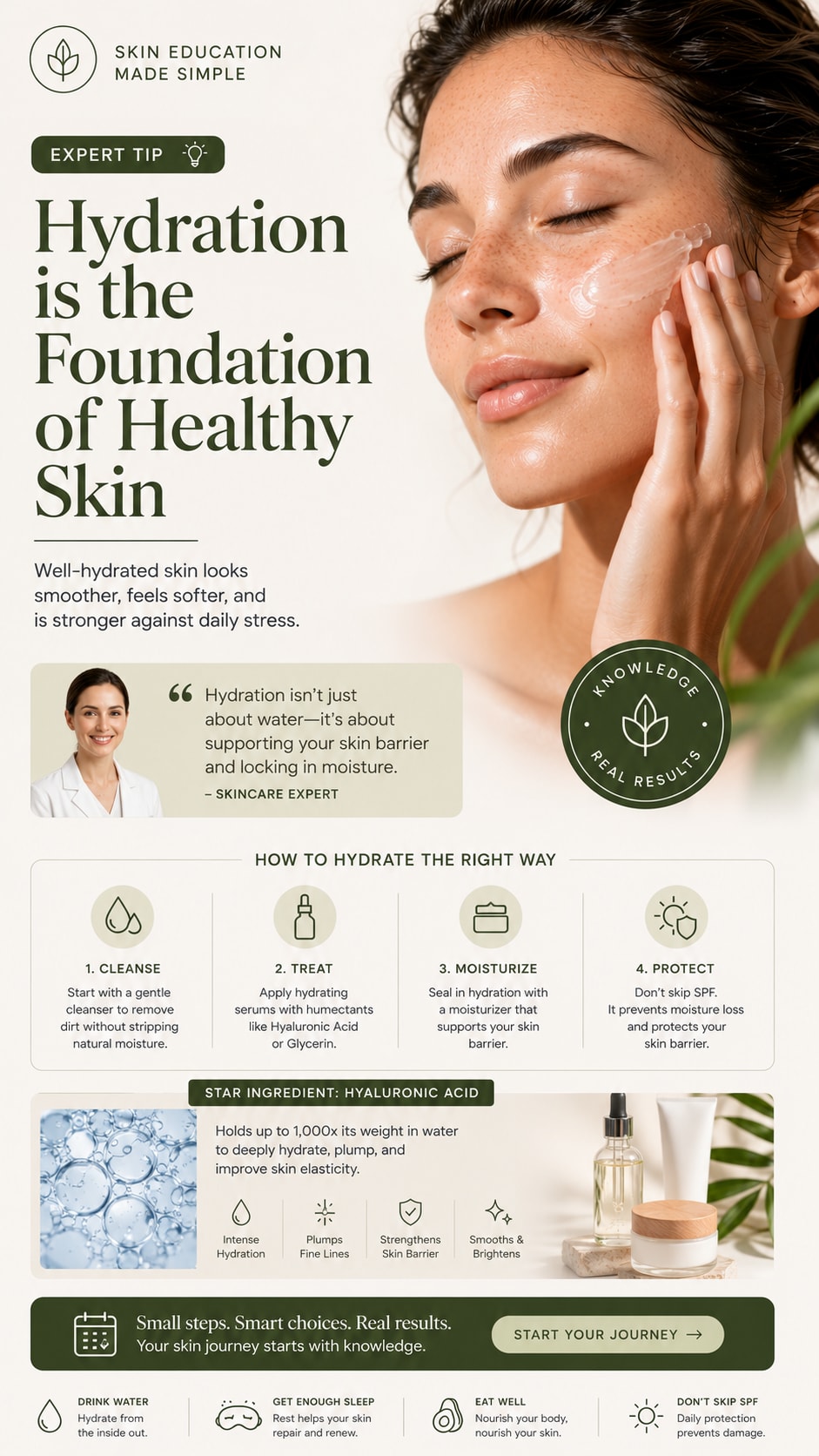 Skincare Education Campaign Expert Tip Card Generator