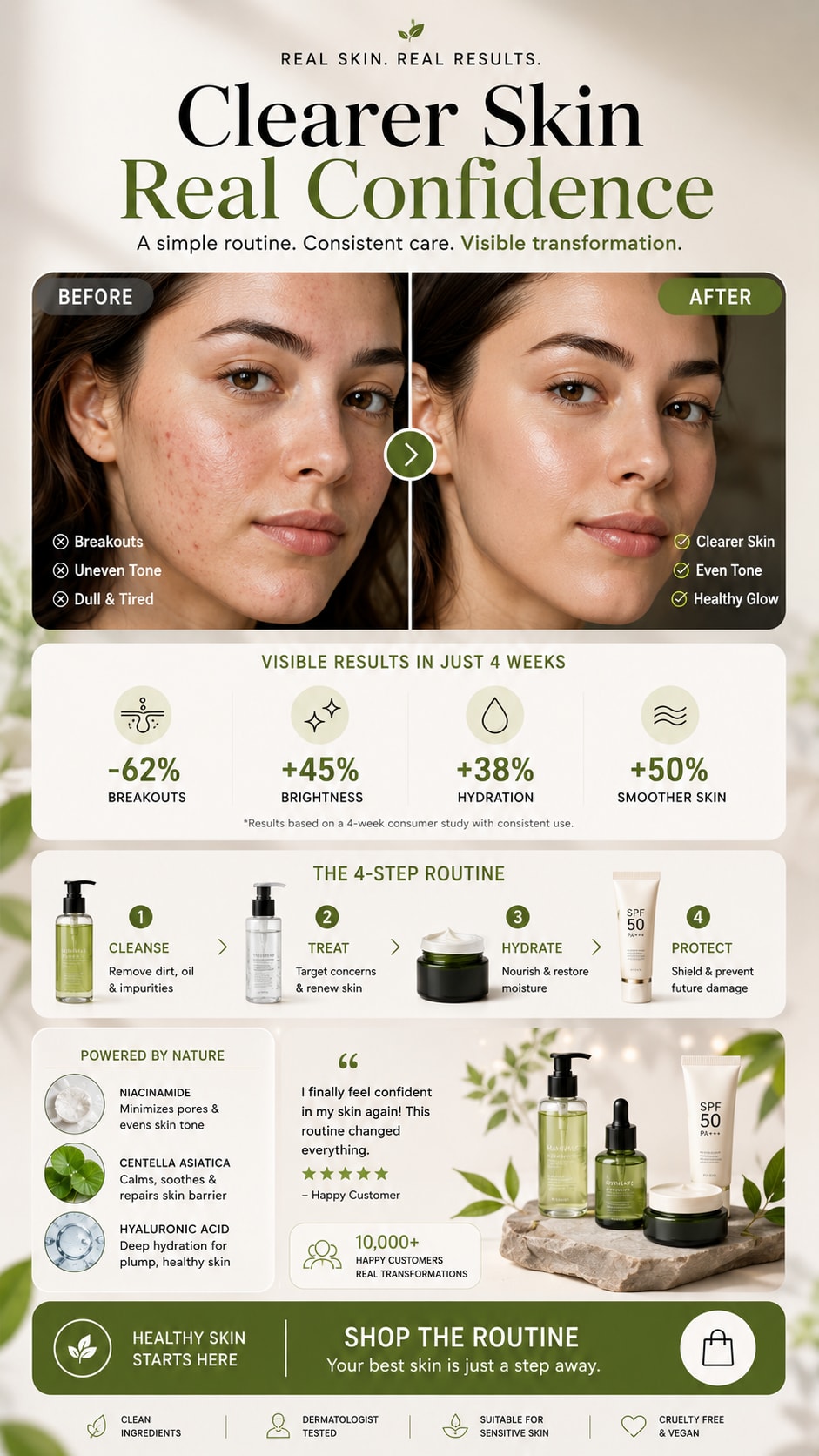 Skincare Education Campaign Before After Story Generator