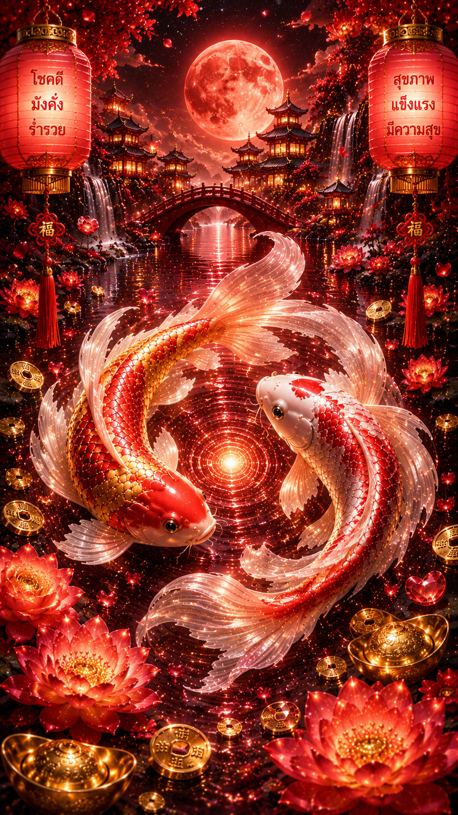 Lucky Koi Collection – 6 Fortune Colors Wallpapers