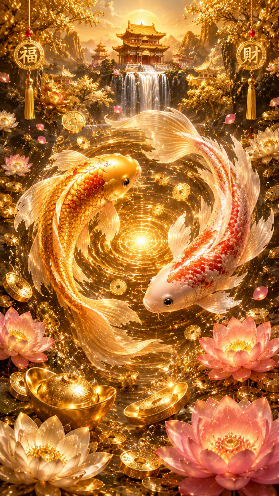 Lucky Koi Collection – 6 Fortune Colors Wallpapers