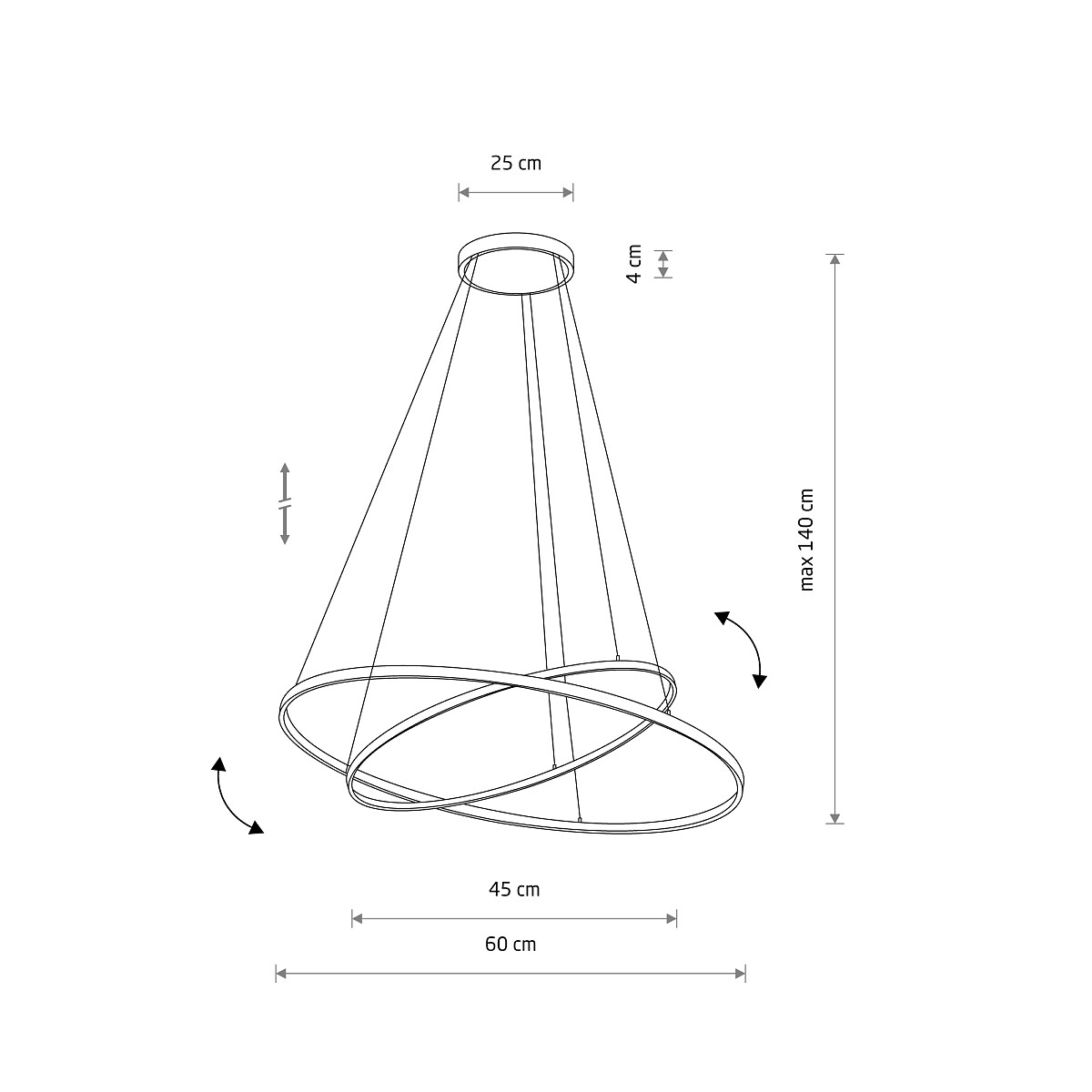 Lustră Pendul CIRCOLO LED Lifestyle 9