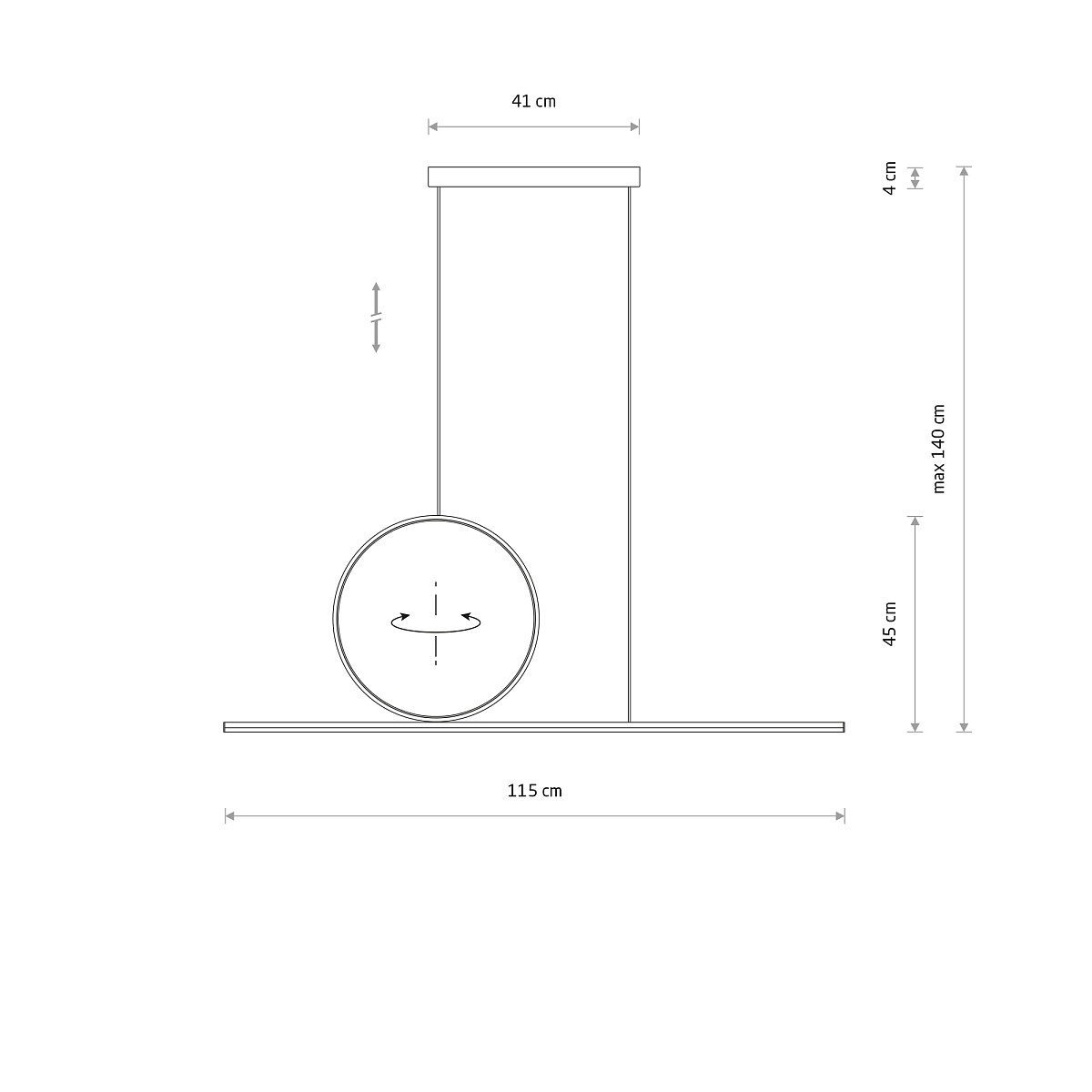 SUSPENDED LAMP LINEO LED Detail 5