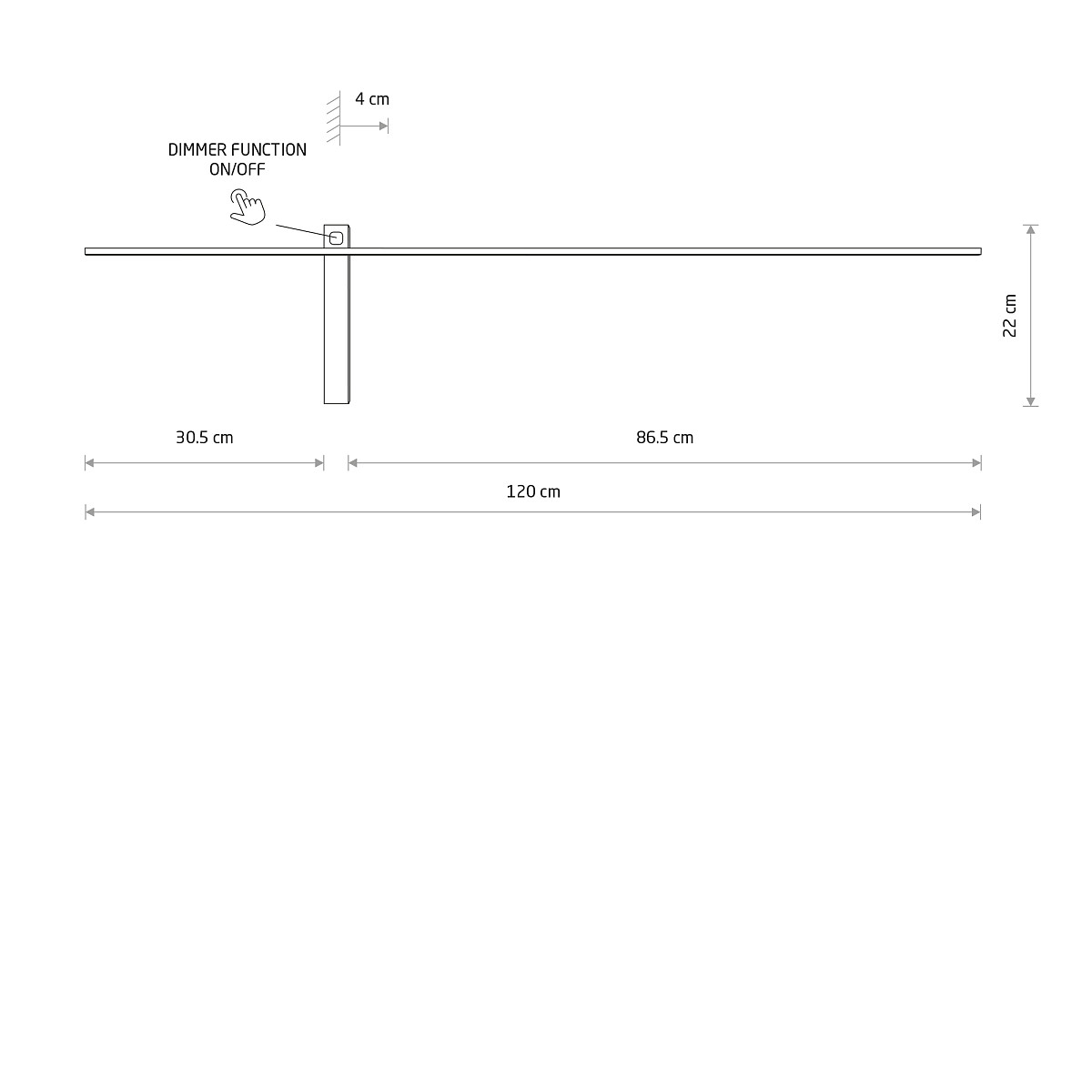 Aplică de Perete IMPULSE LED L Detail 4