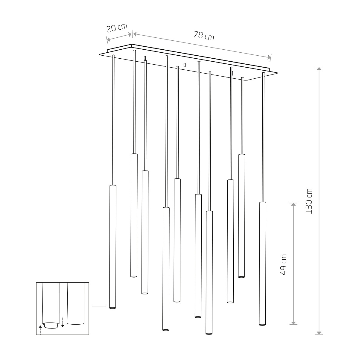 SUSPENDED LAMP LASER SOLID X - Alternative