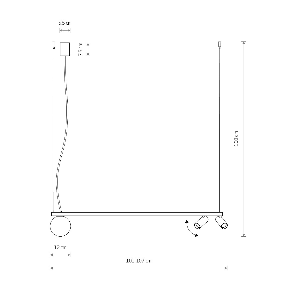 SUSPENDED LAMP FOURTY III Lifestyle 1